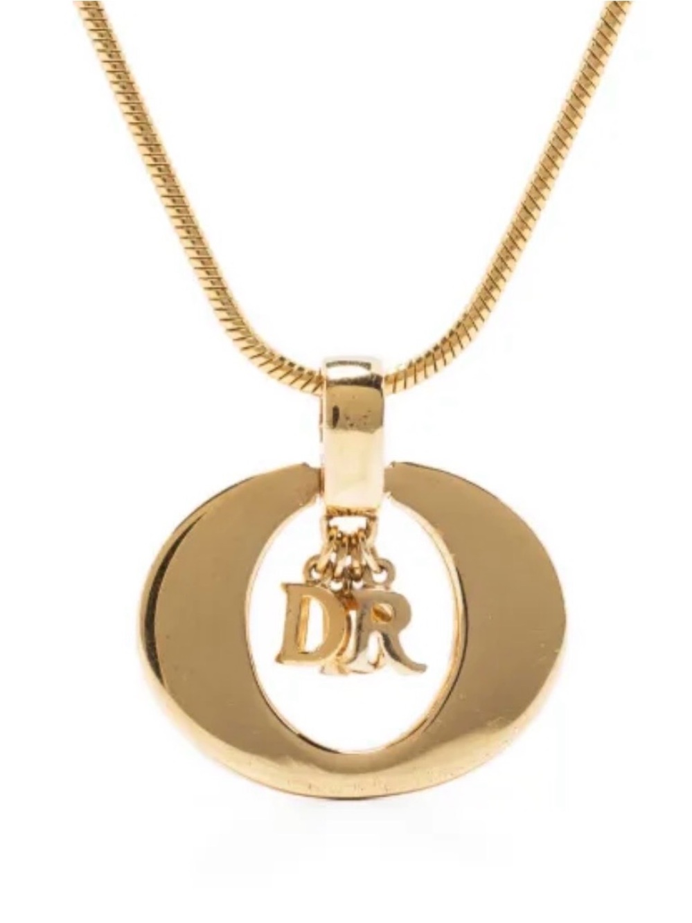 Authentic Dior Gold Pendant Necklace